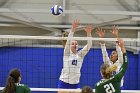 Volleyball vs Babson  Wheaton Women's Volleyball vs Babson College. - Photo by Keith Nordstrom : Wheaton, Volleyball, VB